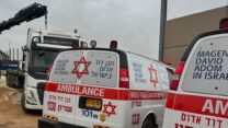 זירת תאונת עבודה (צילום: תיעוד מבצעי מד"א)
