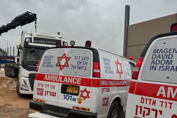 זירת תאונת עבודה (צילום: תיעוד מבצעי מד"א)
