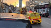 זירת הרצח בתל אביב (צילום: תיעוד מבצעי מד"א)