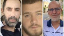 מימין לשמאל: ג'מיל מחמוד דיאב, עבד אל־קאדר אבו ע'זאלה ואחמד אבו ע'זאלה, שנרצחו בירי בטמרה ובאום אל־פחם (צילום: אלבום פרטי)