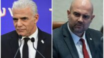 יו"ר הכנסת אמיר אוחנה (מימין) וראש האופוזיציה יאיר לפיד (צילומים: יונתן זינדל, אבשלום ששוני/ פלאש 90)