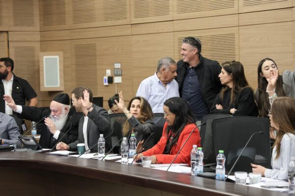 הצבעה בווועדת הכנסת על פיצול חוק ההסדרים (צילום: דני שם טוב / דוברות הכנסת)
