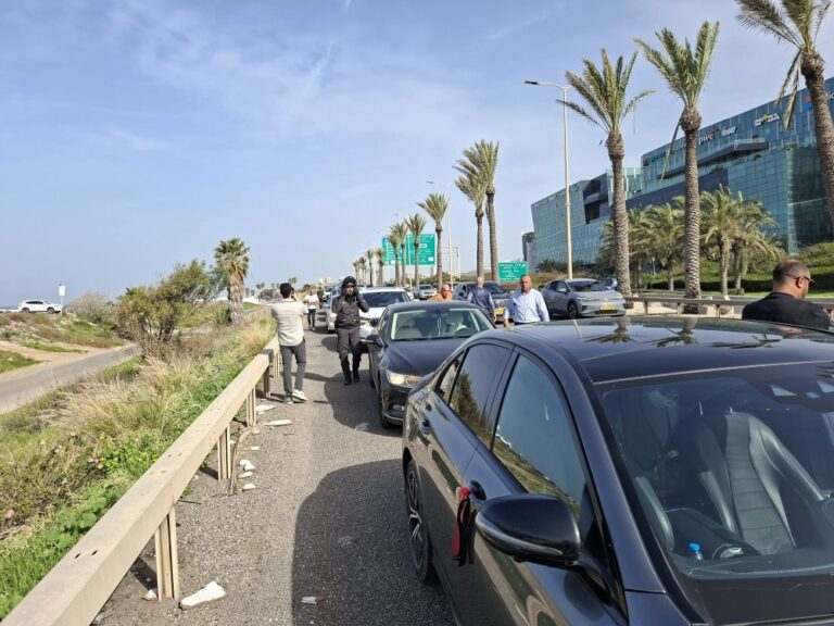 שיירת מחאה נגד האלימות בחברה הערבית (צילום: ג'עפר פרח, מרכז מוסאוא)