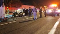 זירת אירוע הירי סמוך לשדה ורבורג (צילום: תיעוד מבצעי מד"א)
