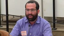הרב איתי אסמן בדיון בכנסת (צילום מסך: ערוץ הכנסת)