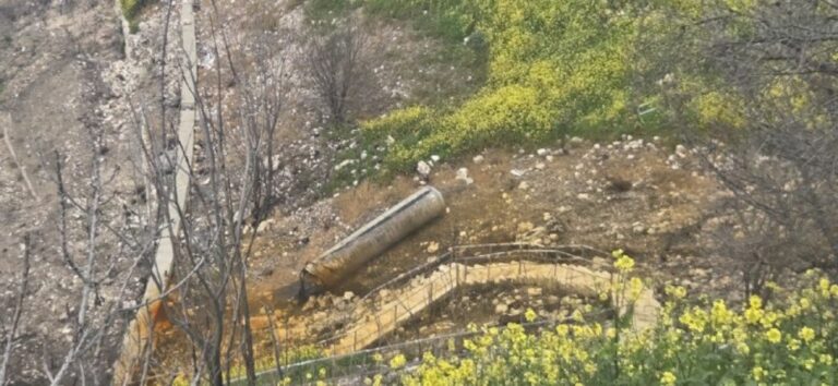 שברי יירוט נפלו בירדן (צילום: שימוש לפי סעיף 27א)