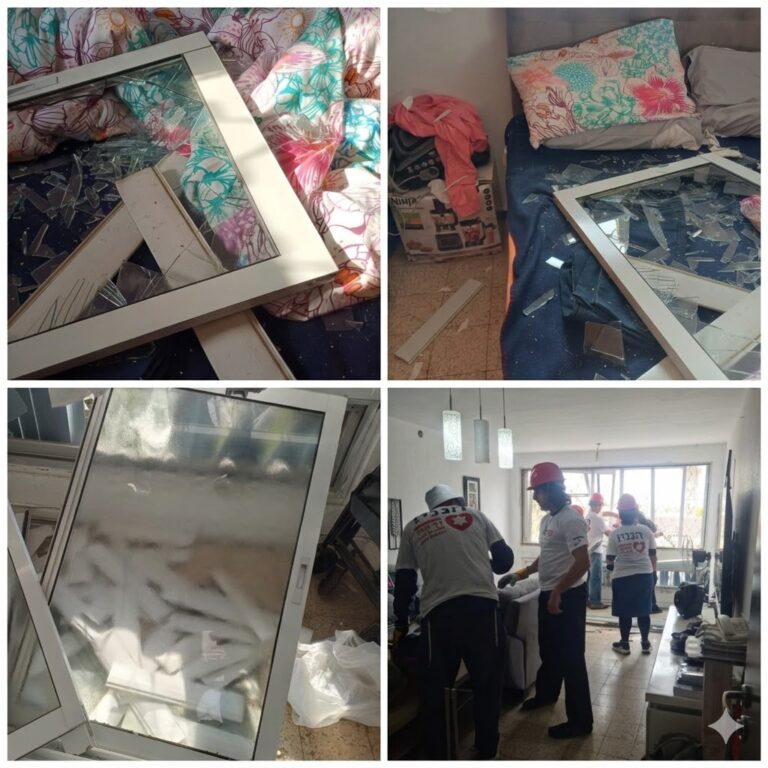 הנזקים בביתה של ציפורה ועקנין. "אין עם מי להתקשר ואין עם מי לדבר" (צילומים: באדיבות ציפורה ועקנין)