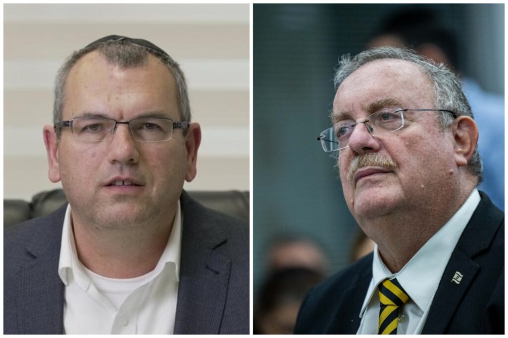 מימין: נציב שירות המדינה פרופ' דניאל הרשקוביץ', מנכ"ל הרבנות הראשית יהודה כהן (צילומים: יונתן זינדל/ פלאש 90, בועז אופנהיים)