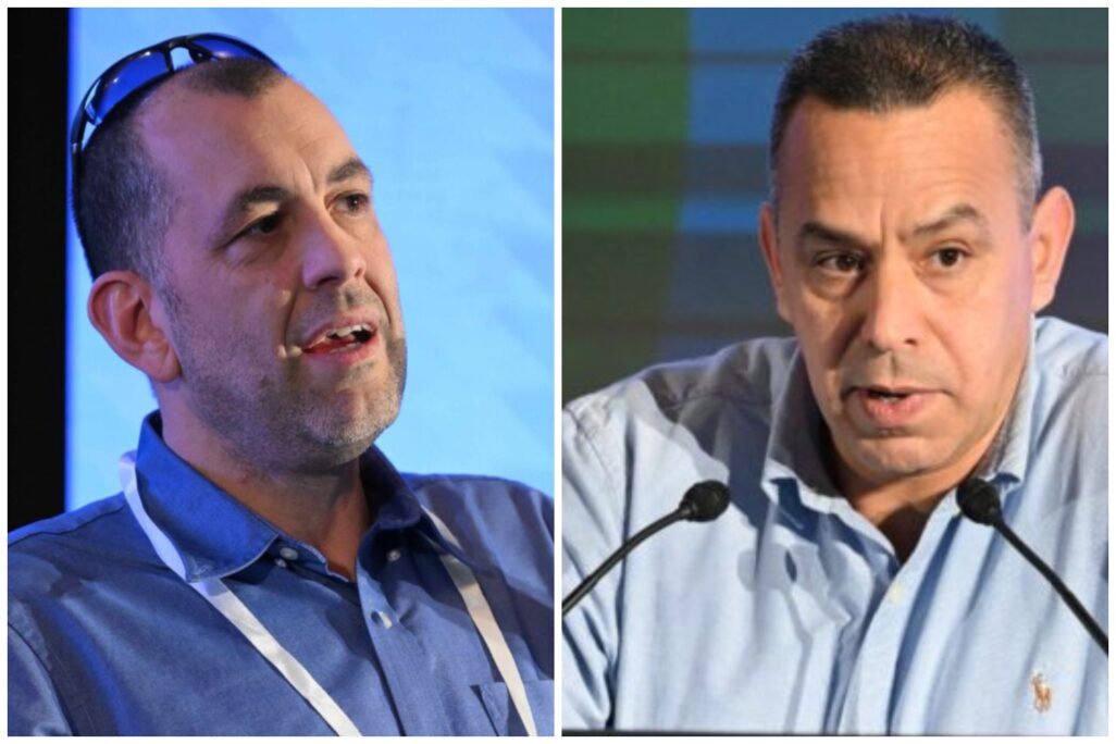 מ"מ יו"ר ההסתדרות רועי יעקב (מימין) והממונה על השכר אפי מלכין (צילומים: ארן דולב)