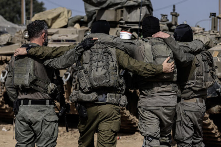 חיילי מילואים שהשתתפו במבצע לחילוץ החלל החטוף רן גואילי מרצועת עזה, ינואר 2026 (צילום: צפריר אביוב/פלאש90)