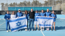 נבחרת הנשים של ישראל בטניס במהלך הטורניר בשנה שעברה בקפריסין (צילום: איגוד הטניס)