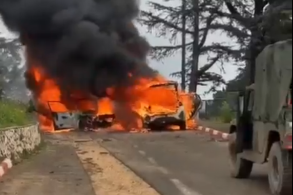 זירת פגיעת הנ"ט ביישוב משגב עם (צילום: השימוש נעשה בהתאם להוראות סעיף 27א' לחוק זכויות יוצרים)