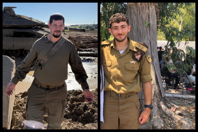 סמ"ר אורי גרינברג ז"ל (מימין) וסמל אביעד אלחנן וולנסקי (צילומים: דובר צה"ל)