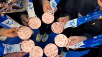 מדליית ארד בשחייה אמנותית לנבחרת ישראל (צילום: באדיבות איגוד השחייה)