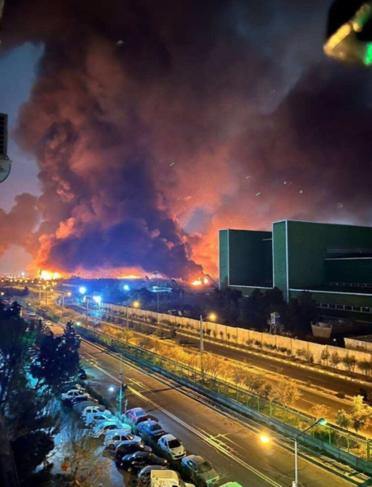 צה"ל תקף סמוך לנמל התעופה הבינלאומי מהראבאד בטהרן (צילום: רשתות חברתיות)