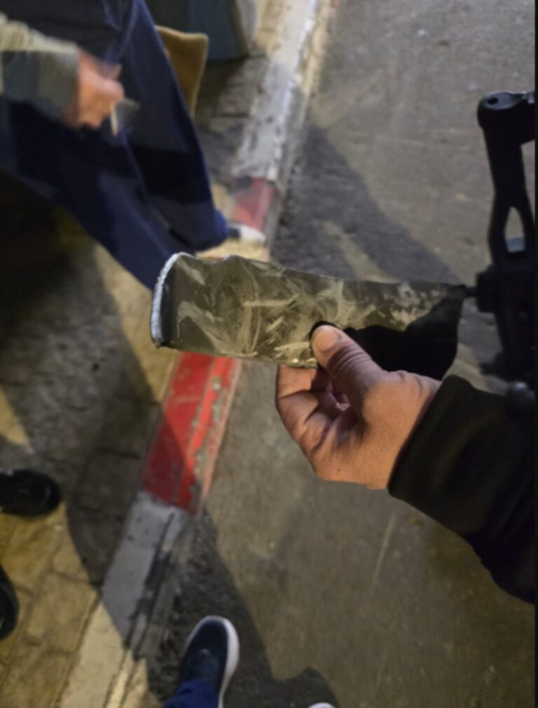 שברי יירוט של טיל איראני אותרו בבית החולים איכילוב (צילום: דוברות איכילוב)