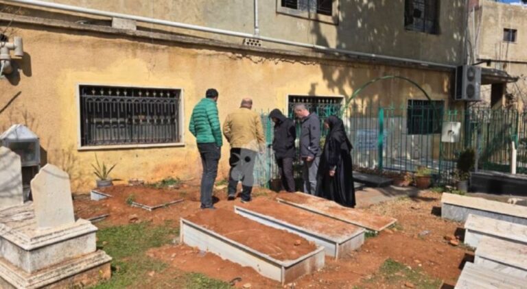 בית הקברות שבו פעל צה"ל בניסיון למצוא את שרידי הנווט רון ארד – על פי דיווח לבנוני (צילום: רשתות חברתיות)
