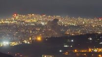 תקיפות צה"ל ברובע הדאחייה בביירות (צילום: רשתות חברתיות, לפי סעיף 27א לחוק זכויות יוצרים)