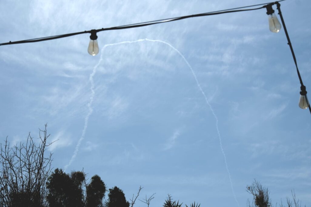 יירוט בשמי הגליל המערבי (צילום: דוד טברסקי) יירוט בשמי הגליל המערבי (צילום: דוד טברסקי)