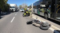 זירת התאונה בקריית מוצקין (צילום: תיעוד מבצעי מד"א)