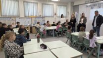 כיתה בשדרות עם החזרה ללימודים במבצע שאגת הארי (צילום: עיריית שדרות)