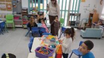 גן ילדים במעלה אדומים בפתיחה המחודשת במבצע 'שאגת הארי' (צילום: ליאור שלום)