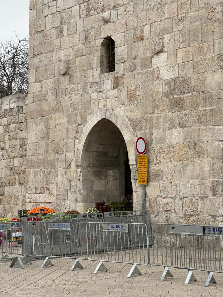 הכניסה לעיר העתיקה משער שכם (צילום: האגודה לזכויות האזרח)