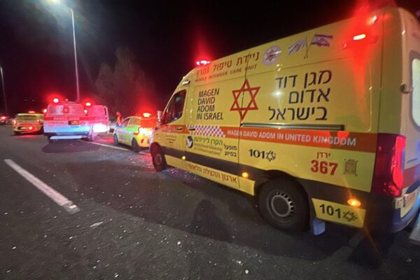 הזירה בצפון הארץ שבה נהרגה אישה מהירי לעבר ישראל (צילום: תיעוד מבצעי מד"א)