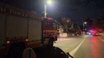הזירה שבה אותר הנפל של פצצת המצרר בסביון (צילום: כבאות והצלה)