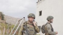 חיילי צה"ל בכפר הפלסטיני תיאסיר בשומרון (צילום מסך: CNN)