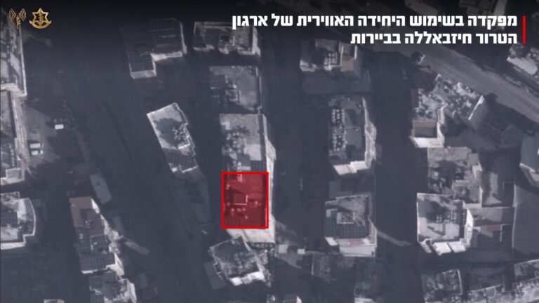 מפקדת יחידה אווירית של חיזבאללה שהותקפה (צילום: דובר צה"ל)