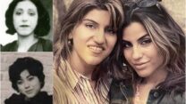 אלבום משפחתי של סאבא ח'וי. בתמונה מימין: סאבא עם אחותה סוראיה (מימין); סבתה, מונוח'בת אספנדיאר (למעלה משמאל); ואמה, רוקסנה ח'וי (למטה משמאל) (צילומים: אלבום פרטי)