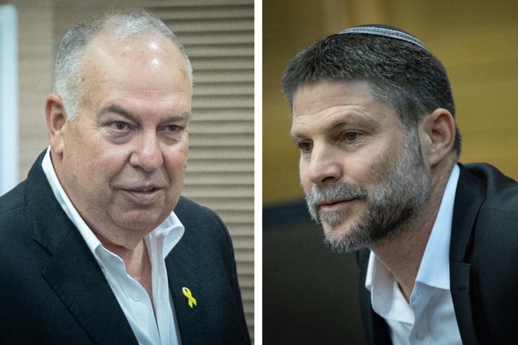 שר האוצר בצלאל סמוטריץ' ויו"ר נשיאות הארגונים העסקיים דובי אמיתי (צילום: יונתן זינדל/פלאש90) שר האוצר בצלאל סמוטריץ' ויו"ר נשיאות הארגונים העסקיים דובי אמיתי (צילום: יונתן זינדל/פלאש90)