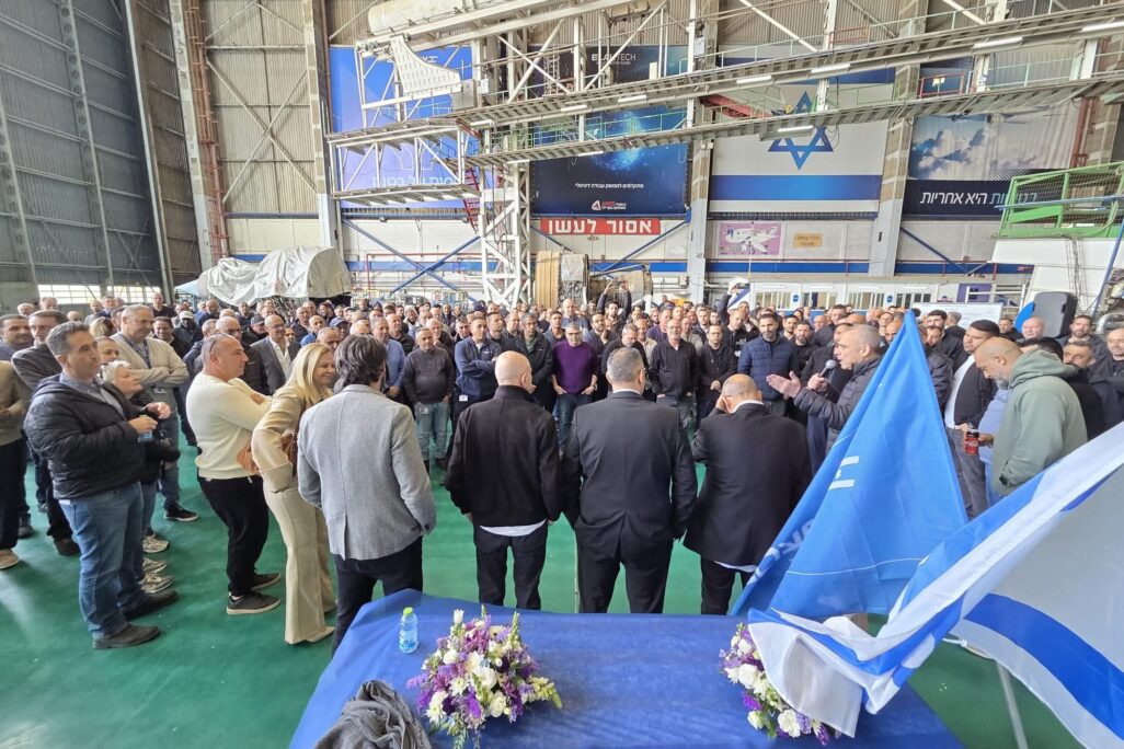 ביקור יור ההסתדרות באולם המכונאים. צילום: דוברות ההסתדרות