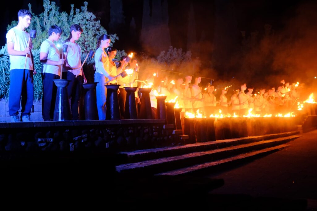 טקס יום הזיכרון בקיבוץ כפר גלעדי (צילום: דוד טברסקי)