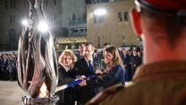 הנשיא יצחק הרצוג בטקס יום הזיכרון הממלכתי בכותל המערבי (צילום: קובי גדעון, לע"מ)