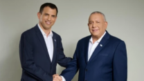 הרמטכ"ל לשעבר גדי איזנקוט (מימין) עם ראש אגף התקציבים לשעבר שאול מרידור (צילום: דוברות מפלגת ישר)