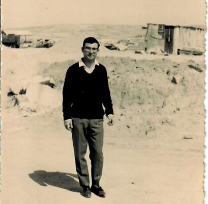 Joseph Chetrit during his time as a teacher in Dimona. (Photograph: Private album)