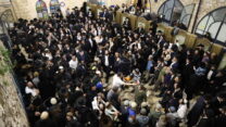 מתפללים בהילולה במירון, 2025 (צילום: דוד כהן, פלאש90)