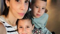 ד"ר ליבי בגנו סימון עם ילדיה דין ולני (צילום: אלבום פרטי)