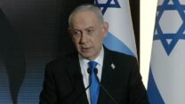 ראש הממשלה בנימין נתניהו בטקס האזכרה הממלכתי בהר הרצל, יום הזיכרון תשפ"ו (צילום: משרד הביטחון