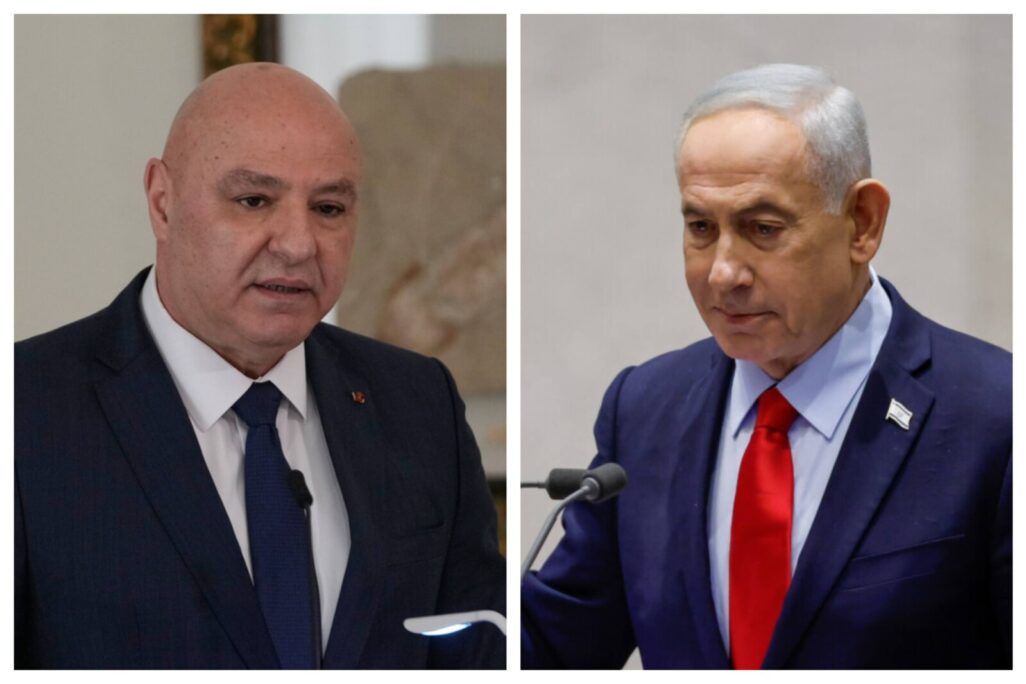 ראש הממשלה בנימין נתניהו ונשיא לבנון ג'וזף עאון (צילומים: דוברות הכנסת, AP)