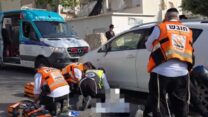ילד נפצע אנוש בבית שמש מפגיעת רכב  (דוברות און ליין איחוד הצלה)
