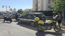 ניידת משטרה בזירה ברמלה (צילום: תיעוד מבצעי מד"א)