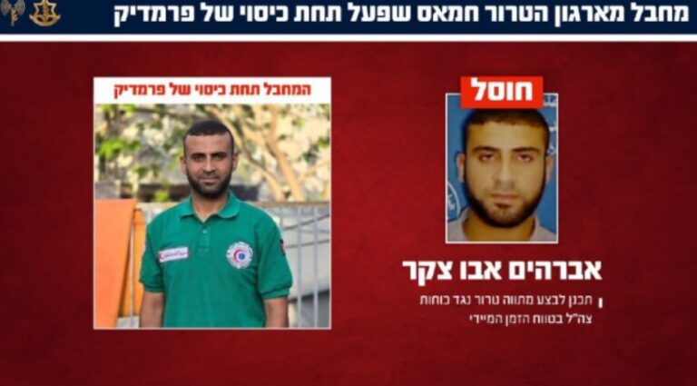 מחבל חמאס איבראהים אבו צקר. גרפיקה: דובר צה"ל
