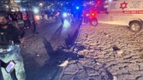 זירת הירי בכרמיאל (צילום: תיעוד מבצעי מד"א)