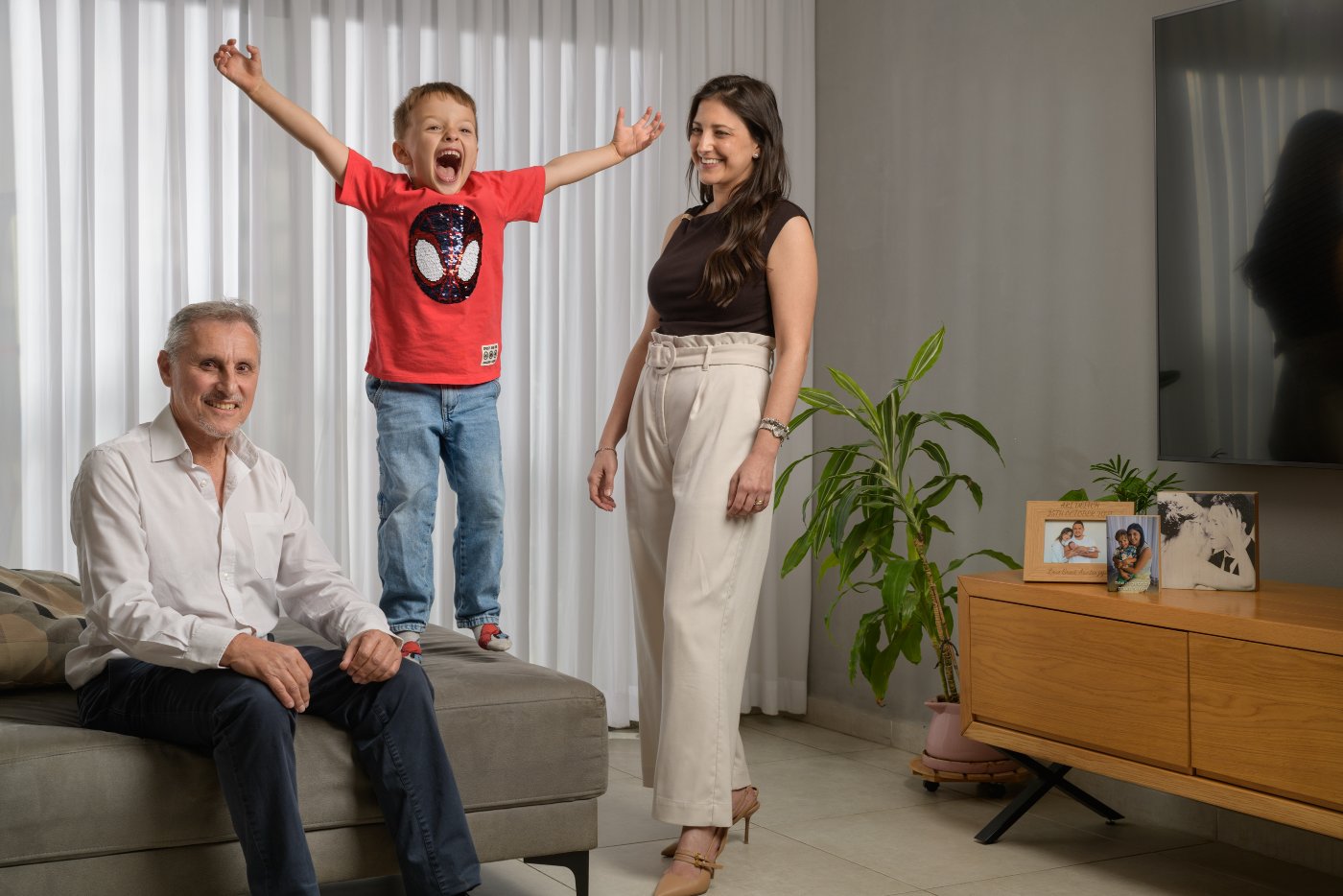 מורן (מימין), לני וארי דיטש (צילום: יונתן בלום)