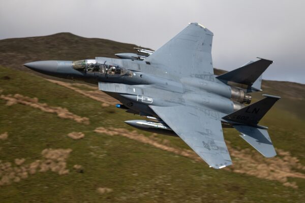 מטוס F-15E (צילום: Peter R Foster IDMA / Shutterstock.com)