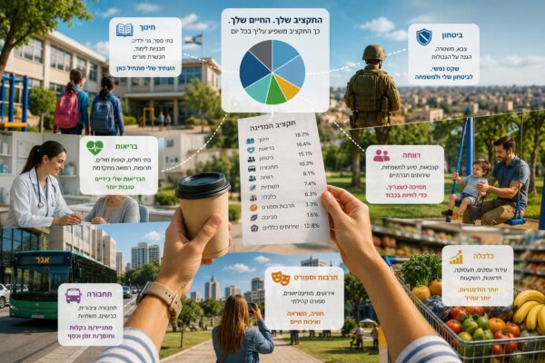 מערכת בינה מלאכותית שמחשבת את ההשפעה של התקציב על האזרח הפרטי (צילום מסך)