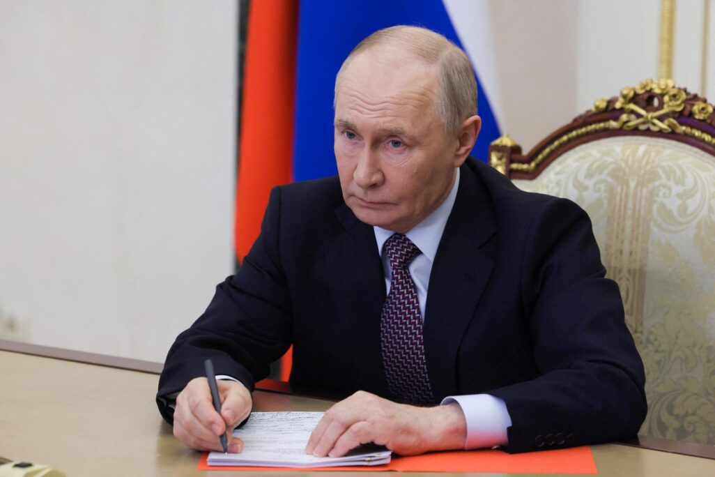 נשיא רוסיה ולדימיר פוטין (צילום: Sputnik/Mikhail Metzel/Pool via REUTERS)